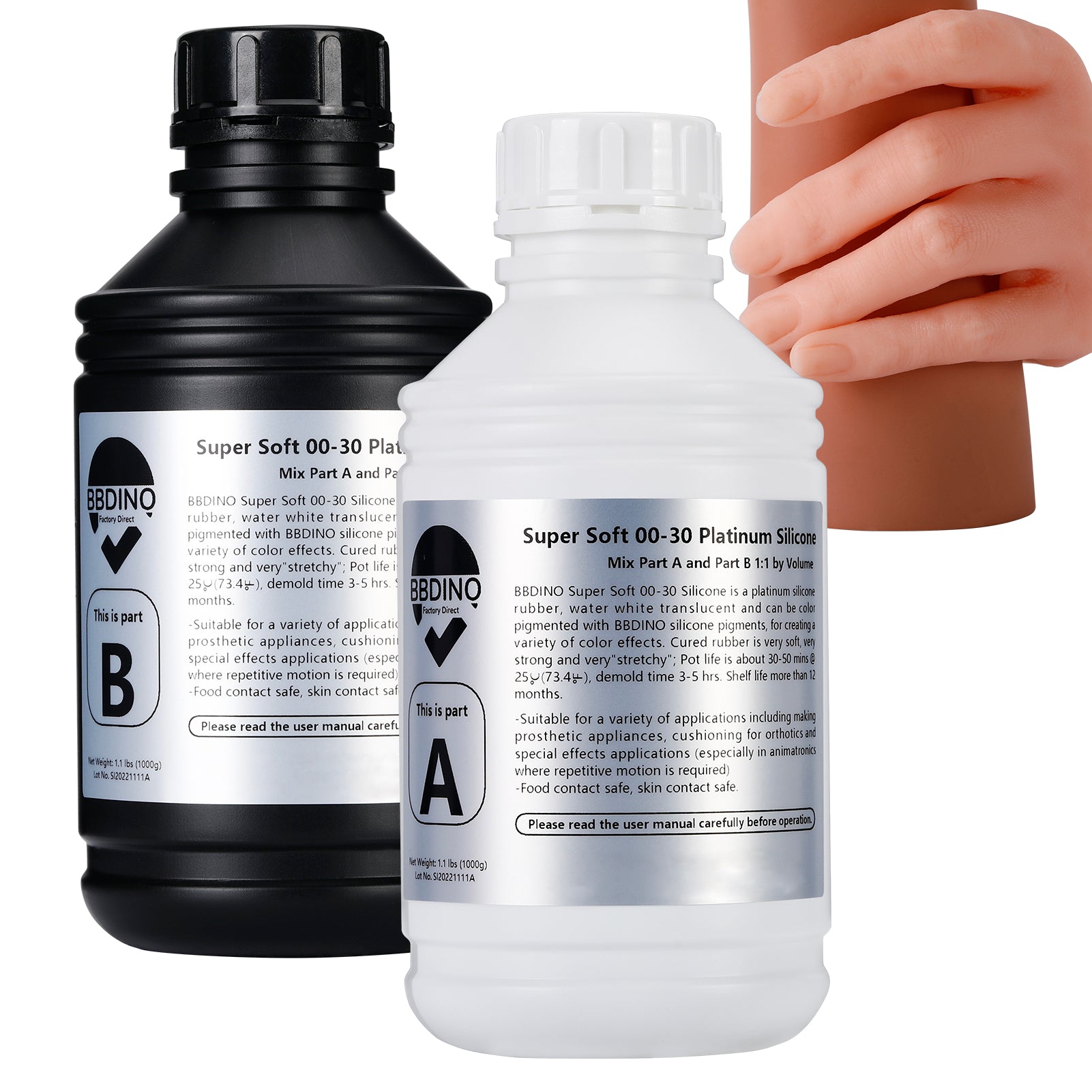 BBDINO 20A Clear Platinum Silicone Mold Making Rubber 1 Gallon Kit – BBDINO  Direct