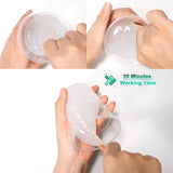 BBDINO Super Clear Silicone Mold Making Kit 35A Ideal for Jewelry Mold and Any See-Through Mold Making