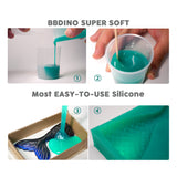 BBDINO Silicone Mold Making Kit, Liquid Silicone for Mold Making, 2.64 lbs  (42 Oz), Fast Cure Mold Making Silicone Rubber, 1:1 Ideal for Casting